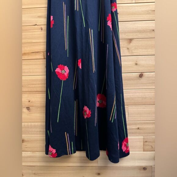 VNTG 1970 Young Innocent Sz XS Poppy Colorful Halter Maxi Babydoll Dress Set - Picture 10 of 13